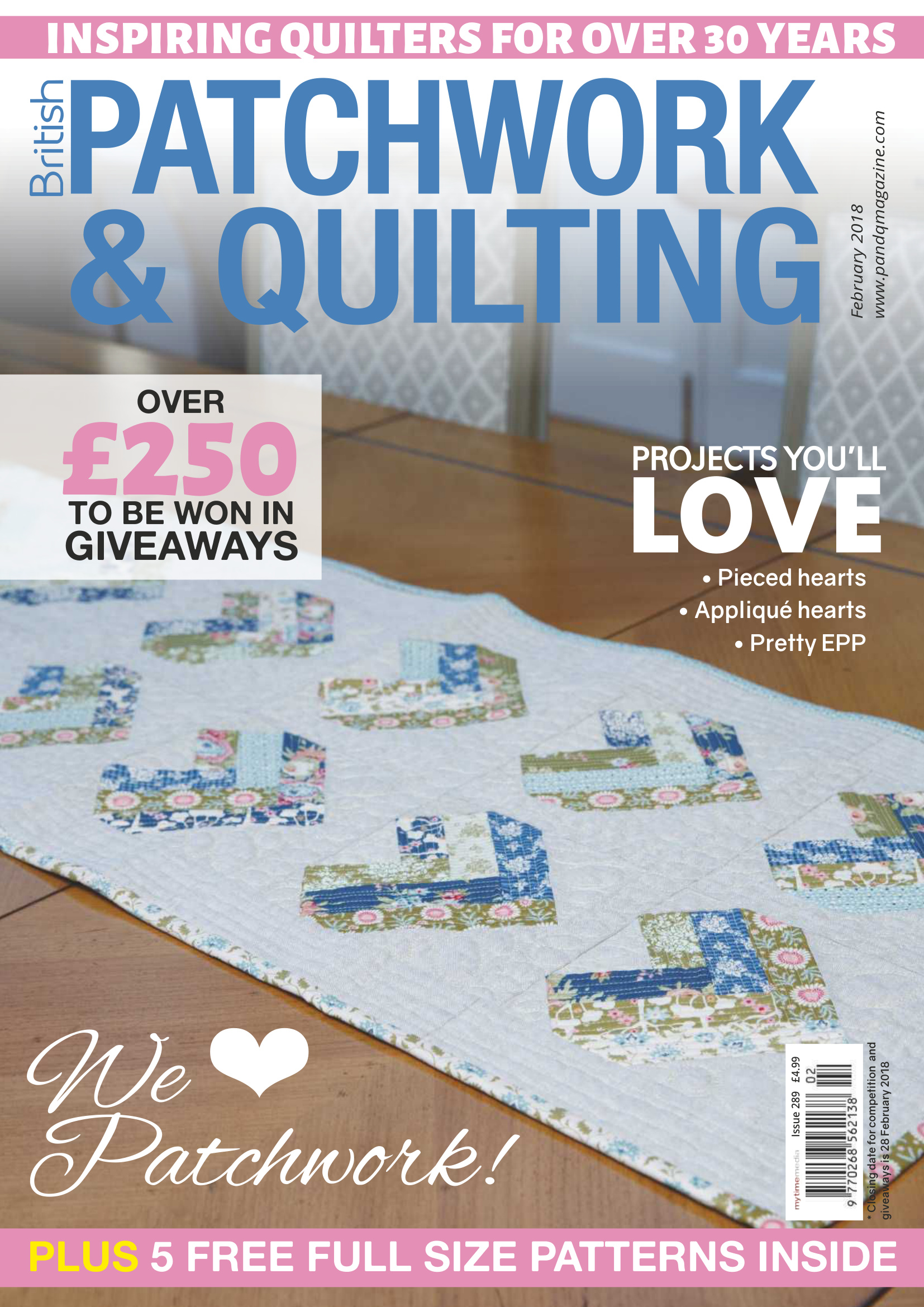 Patchwork and Quilting - February 2018