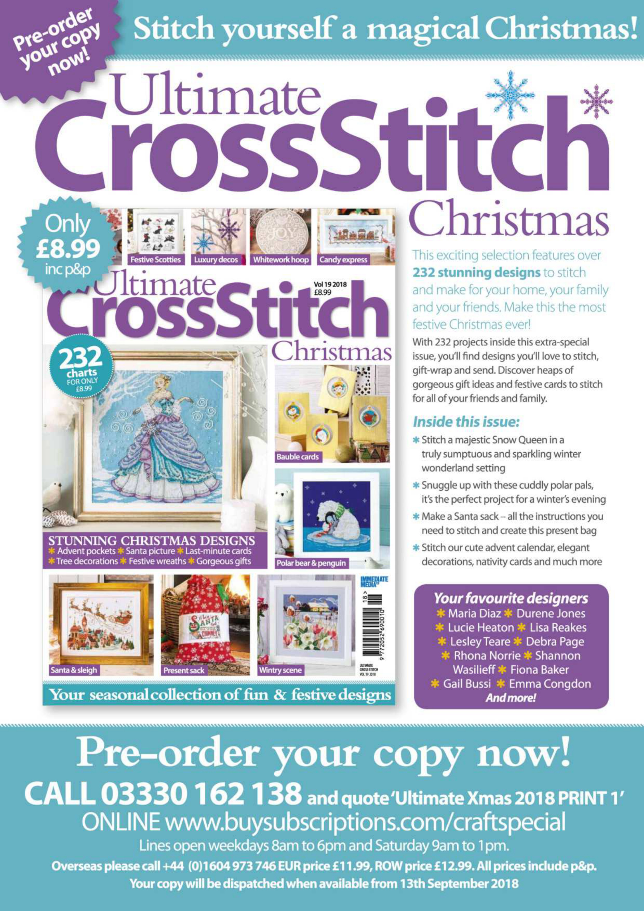 Cross Stitch Favourites – September 2018