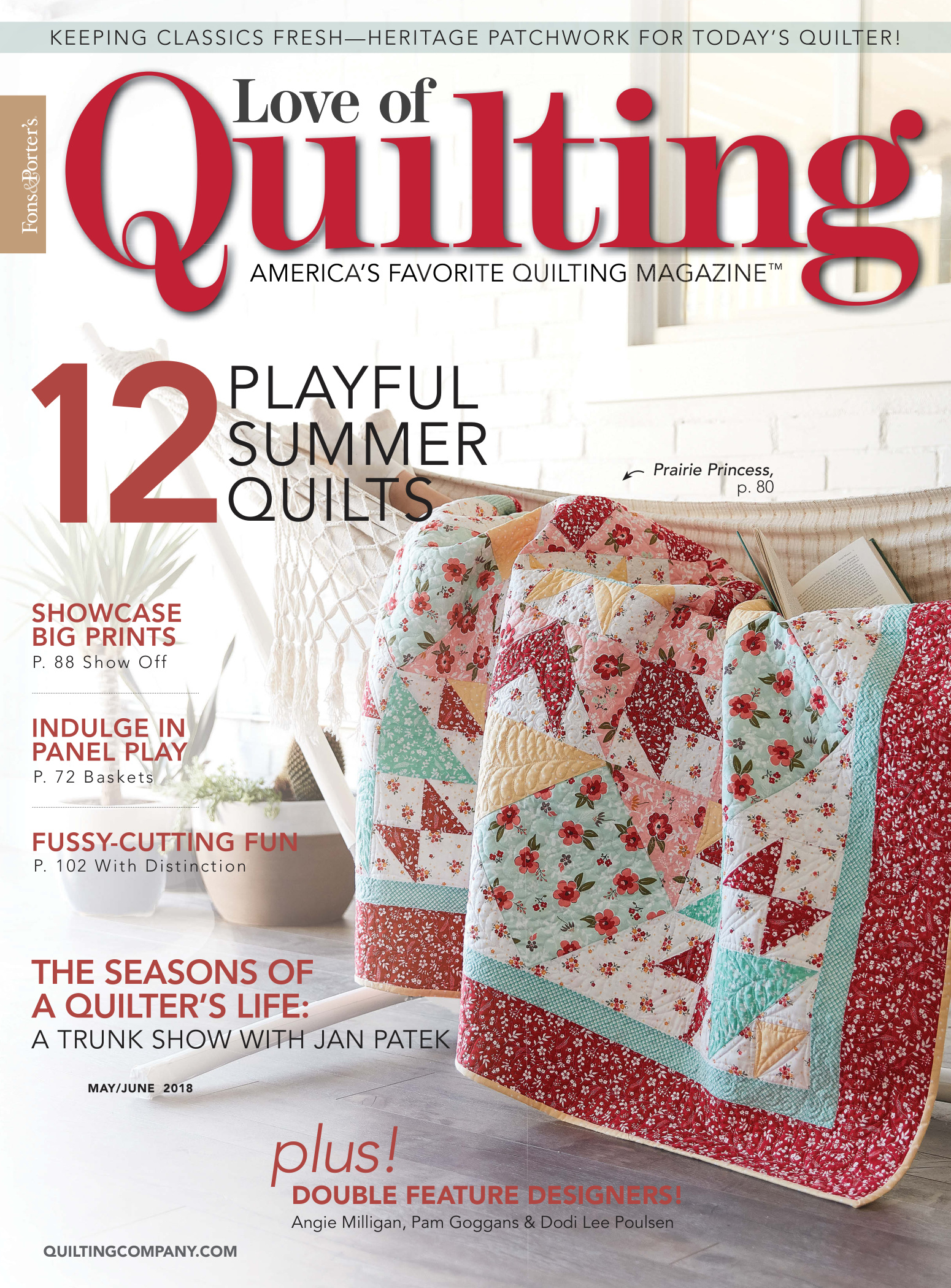 Love of Quilting - May, June 2018